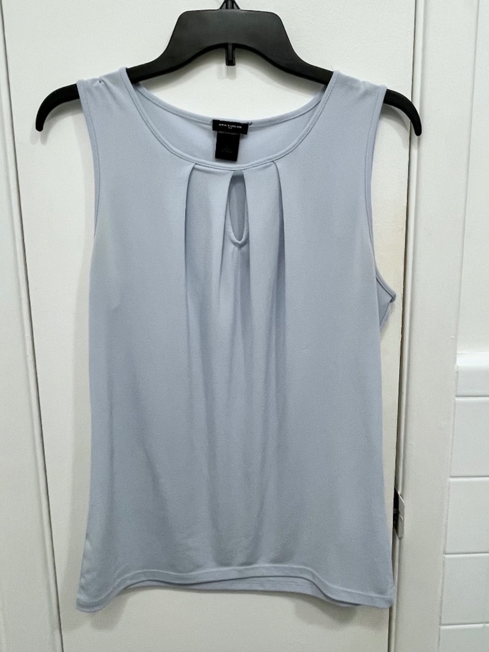 Ann Taylor Dress Tank Top-Pastel Blue-Small